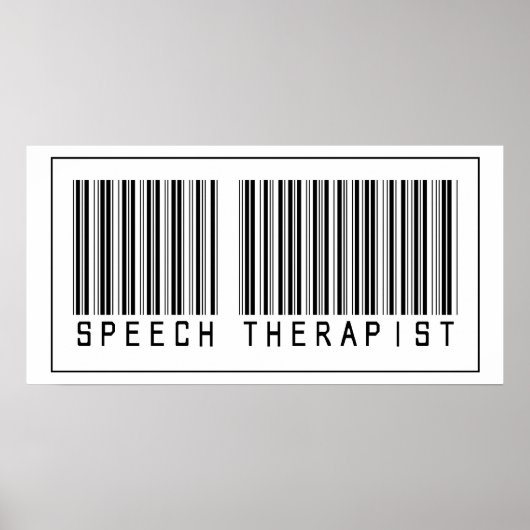Barcode Speech Therapist Poster (Vorne)