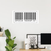 Barcode Speech Therapist Poster (Heimbüro)