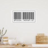 Barcode Speech Therapist Poster (Küche)