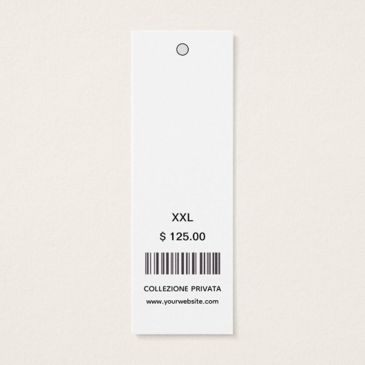 Barcode-Store-Preismarken für moderne Firmenlogos (Rückseite)