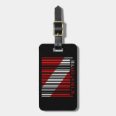 Barcode-Tauchen-Flagge Gepäckanhänger (Vorderseite vertikal)