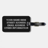 Barcode-Tauchen-Flagge Gepäckanhänger (Rückseite horizontal)
