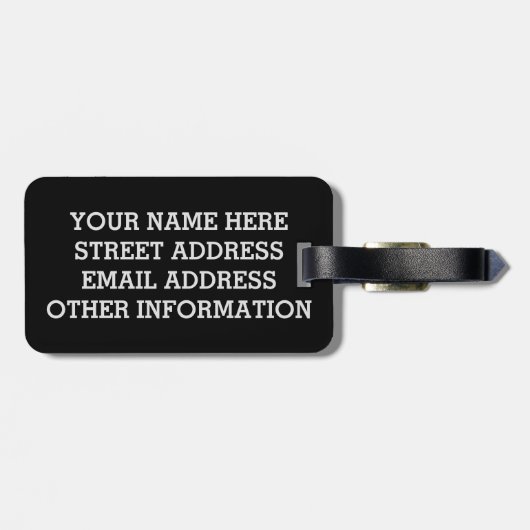 Barcode-Tauchen-Flagge Gepäckanhänger (Rückseite horizontal)