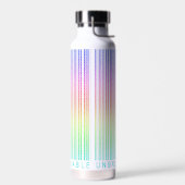 Barcode "UNZERBRECHLICH" Regenbogenfarben Trinkflasche (Links)