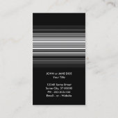Barcode verblassen visitenkarte (Rückseite)