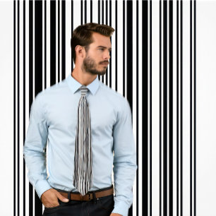 Barcode-vertikale gestreifte Krawatte