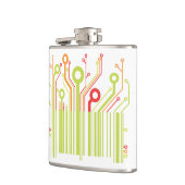 Barcode Vinyl Wrapped Flask Flachmann (Links)