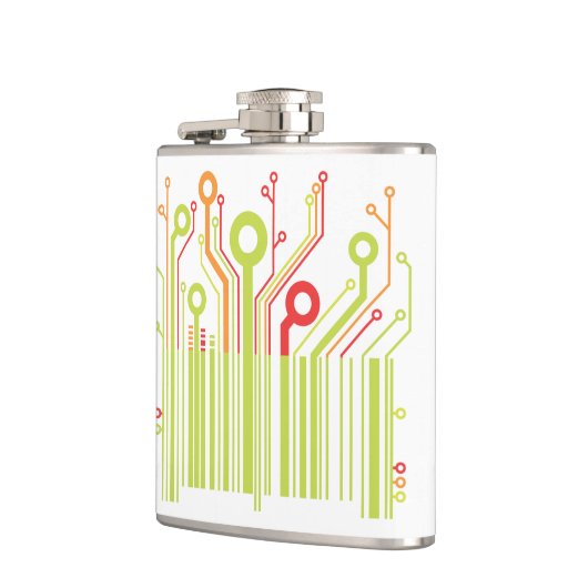 Barcode Vinyl Wrapped Flask Flachmann (Links)