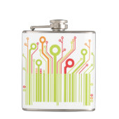 Barcode Vinyl Wrapped Flask Flachmann (Vorderseite)