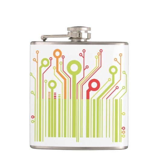 Barcode Vinyl Wrapped Flask Flachmann (Vorderseite)
