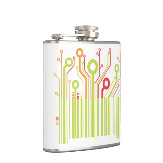 Barcode Vinyl Wrapped Flask Flachmann (Rechts)