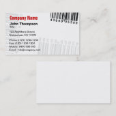Barcode Visitenkarte (Vorne/Hinten)
