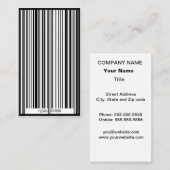 Barcode Visitenkarte (Vorne/Hinten)