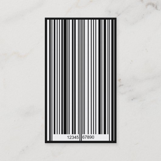 Barcode Visitenkarte (Vorderseite)
