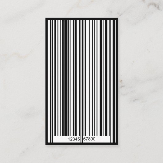 Barcode Visitenkarte (Vorderseite)