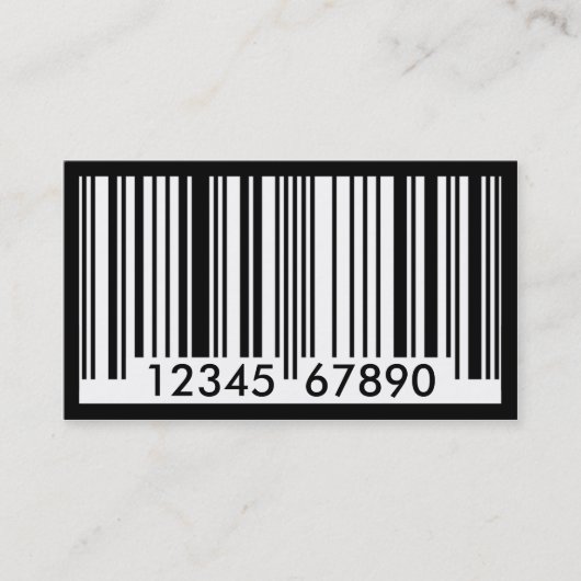 Barcode Visitenkarte (Vorderseite)