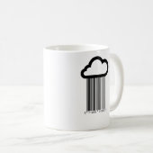Barcode-Wolken-Illustrations-Tasse Kaffeetasse (VorderseiteRechts)