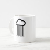 Barcode-Wolken-Illustrations-Tasse Kaffeetasse (Vorderseite Links)