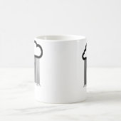 Barcode-Wolken-Illustrations-Tasse Kaffeetasse (Mittel)