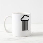 Barcode-Wolken-Illustrations-Tasse Kaffeetasse (Links)