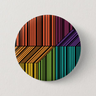 Barcode-Würfel-Dreiheits-Knopf Button