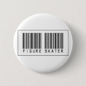 Barcode-Zahl Skater Button (Vorderseite)