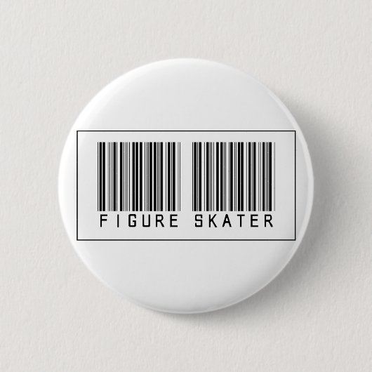 Barcode-Zahl Skater Button (Vorderseite)