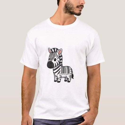 Barcode Zebra Cutie T-Shirt (Vorderseite)