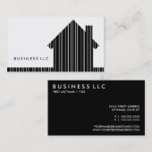 Barcode-Zuhause Visitenkarte (Vorne/Hinten)