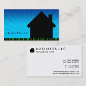 Barcode-Zuhausesonnenaufgang Visitenkarte (Vorne/Hinten)