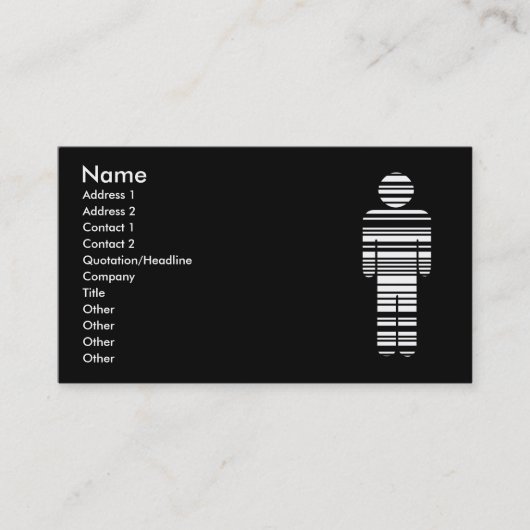 Barcodejunge Visitenkarte (Vorderseite)