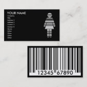 Barcodemädchen Visitenkarte (Vorne/Hinten)