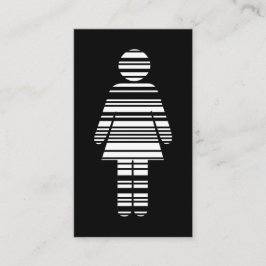 Barcodemädchen Visitenkarte