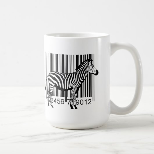 BarcodeZebraillustration Kaffeetasse (Rechts)