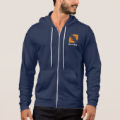 Barcoding Navy Blue Zip Up Hoodie (Vorderseite)