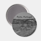 Barcos, Porto, Portugal Magnet (Vorderseite/Rückseite)