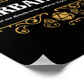 Bard Class Tabletop RPG Gaming Poster (Ecke)