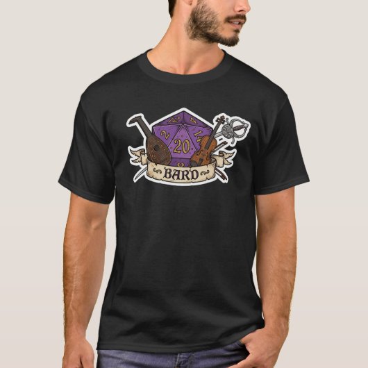 Bard D20 Class Crest T-Shirt (Vorderseite)