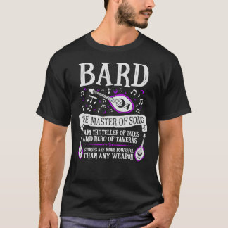 BARD, DER MASTER VON SONG - Dungeons & amp; Drache T-Shirt