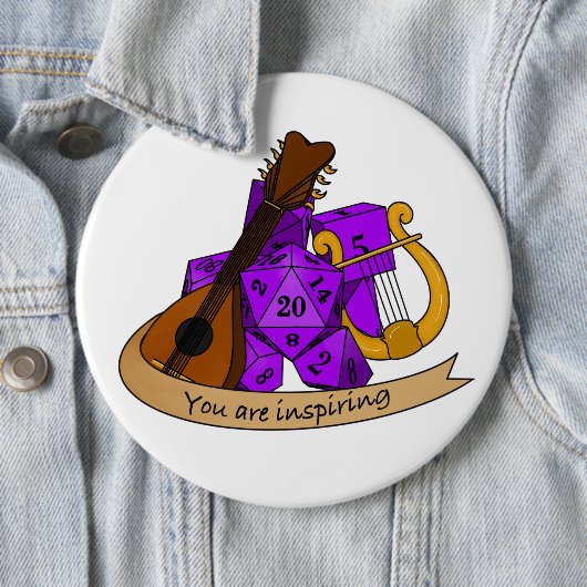 Bard Dice Design Button (Beispiel)