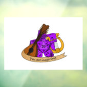 Bard Dice Design Fensteraufkleber (Blatt 3)