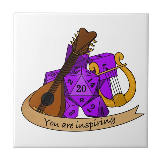 Bard Dice Design Fliese (Vorderseite)