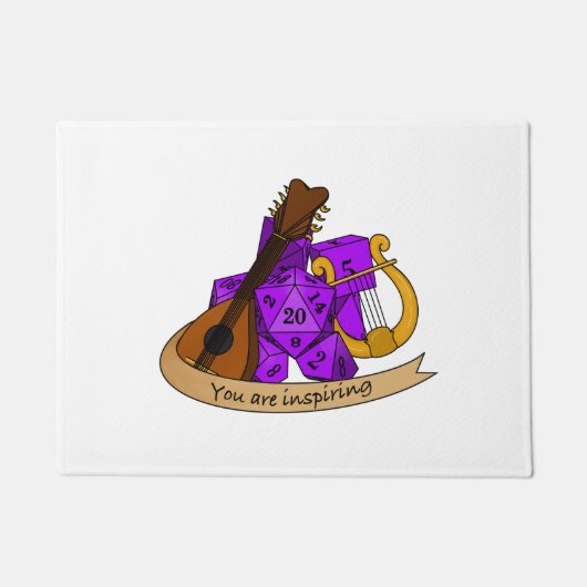 Bard Dice Design Fußmatte (Vorderseite)