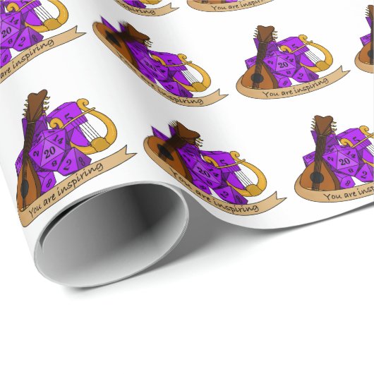 Bard Dice Design Geschenkpapier (Rolleneckpunkt)