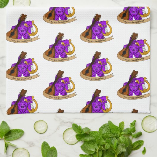 Bard Dice Design Geschirrtuch (Gefaltet)