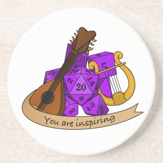 Bard Dice Design Getränkeuntersetzer (Vorne)