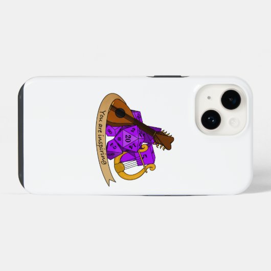 Bard Dice Design iPhone Hülle (Rückseite (Horizontal))