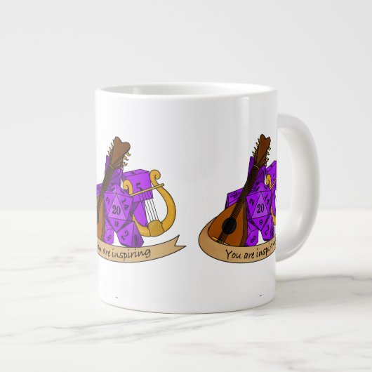 Bard Dice Design Jumbo-Tasse (Vorderseite Rechts)