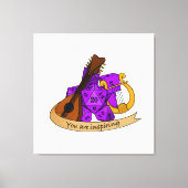 Bard Dice Design Leinwanddruck (Vorderseite)