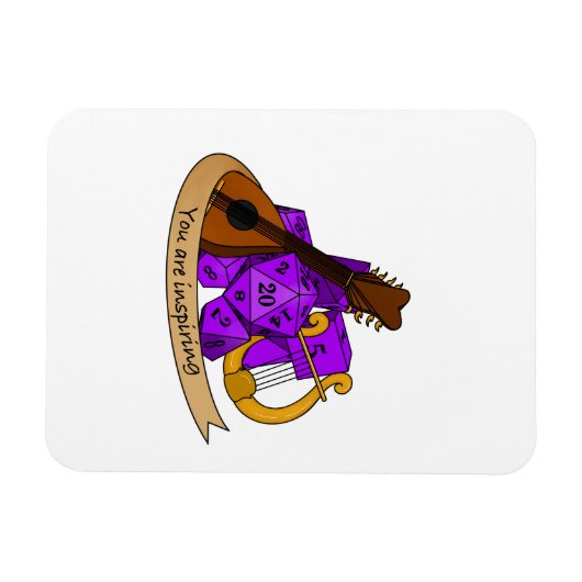 Bard Dice Design Magnet (Horizontal)